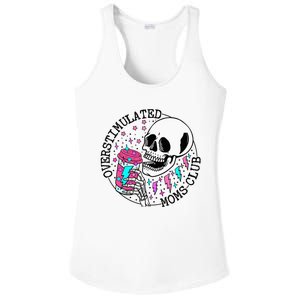 Funny Tee For  Saying Overstimulated Moms Club Groovy Ladies PosiCharge Competitor Racerback Tank