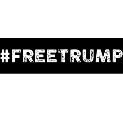 Free Trump Free Donald Trump 2024 Bumper Sticker