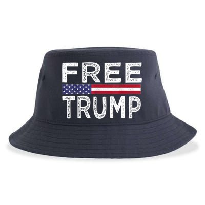 Free Trump, Free Donald Trump 2024 Sustainable Bucket Hat