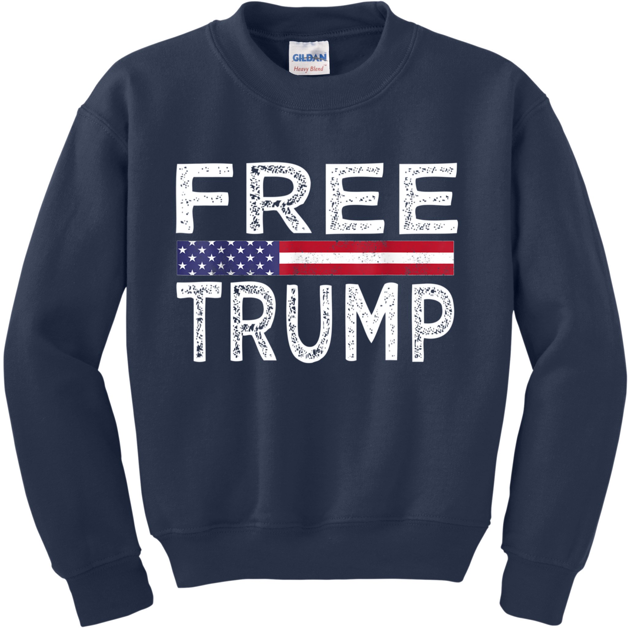 Free Trump, Free Donald Trump 2024 Kids Sweatshirt