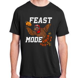 Football Thanksgiving Feast Mode Turkey Thanksgiving Adult ChromaSoft Performance T-Shirt