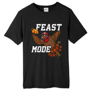 Football Thanksgiving Feast Mode Turkey Thanksgiving Tall Fusion ChromaSoft Performance T-Shirt