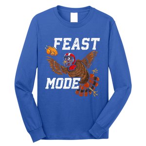 Football Thanksgiving Feast Mode Turkey Thanksgiving Long Sleeve Shirt