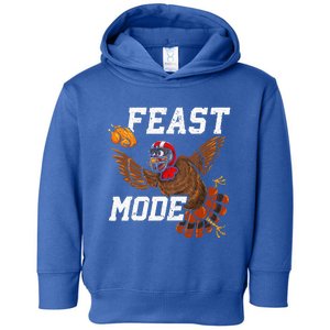 Football Thanksgiving Feast Mode Turkey Thanksgiving Toddler Hoodie