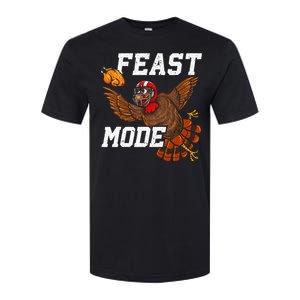 Football Thanksgiving Feast Mode Turkey Thanksgiving Softstyle CVC T-Shirt