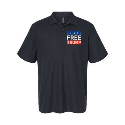 Free Trump, Free Donald Trump 2024 Softstyle Adult Sport Polo