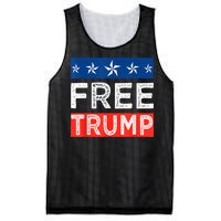 Free Trump, Free Donald Trump 2024 Mesh Reversible Basketball Jersey Tank