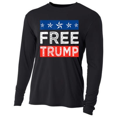 Free Trump, Free Donald Trump 2024 Cooling Performance Long Sleeve Crew