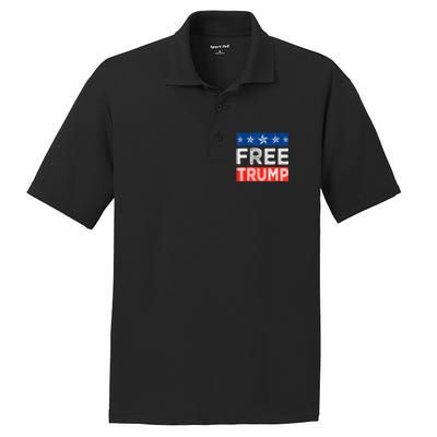 Free Trump, Free Donald Trump 2024 PosiCharge RacerMesh Polo