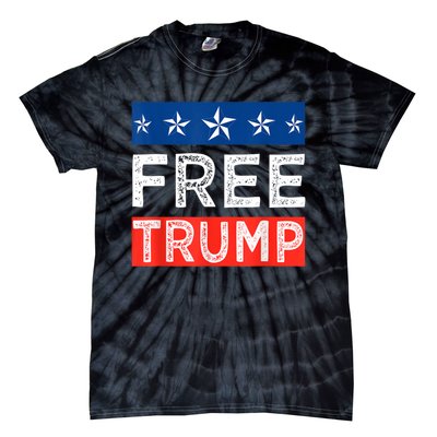 Free Trump, Free Donald Trump 2024 Tie-Dye T-Shirt