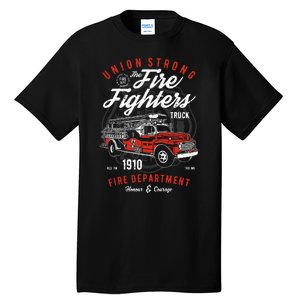 Firefighters Truck Fire Fepartment Tall T-Shirt