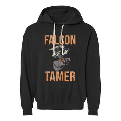 Falcon Tamer Falconry Trainer Hawker Ornithology Falconry Garment-Dyed Fleece Hoodie
