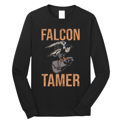 Falcon Tamer Falconry Trainer Hawker Ornithology Falconry Long Sleeve Shirt