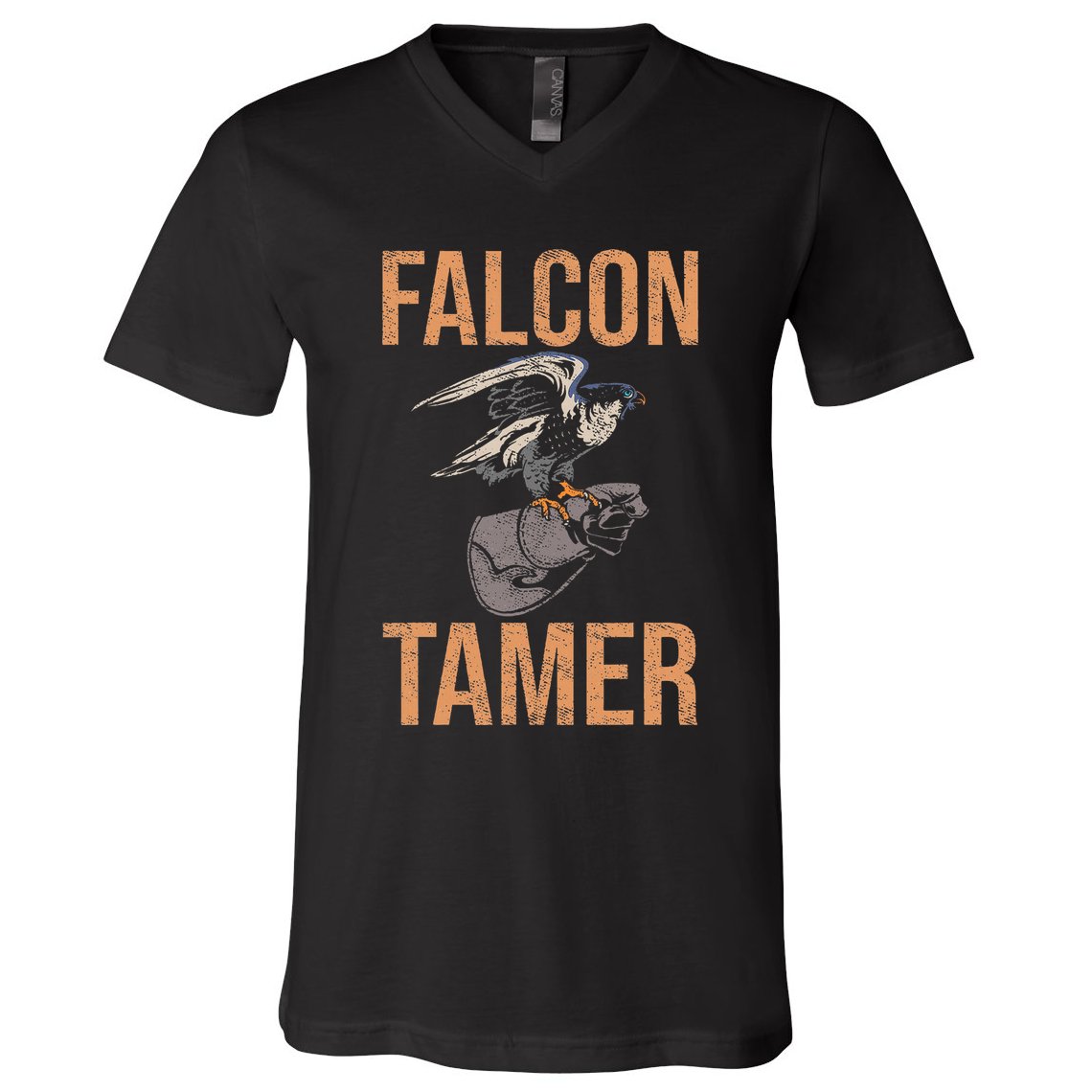Falcon Tamer Falconry Trainer Hawker Ornithology Falconry V-Neck T-Shirt