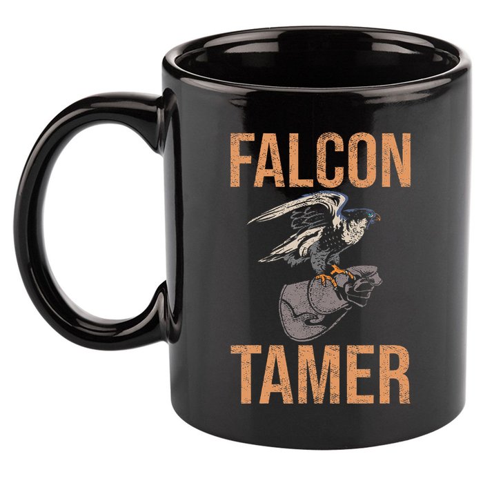 Falcon Tamer Falconry Trainer Hawker Ornithology Falconry 11oz C Handle Ceramic Mug