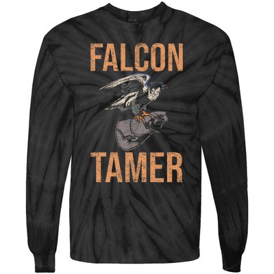 Falcon Tamer Falconry Trainer Hawker Ornithology Falconry Tie-Dye Long Sleeve Shirt