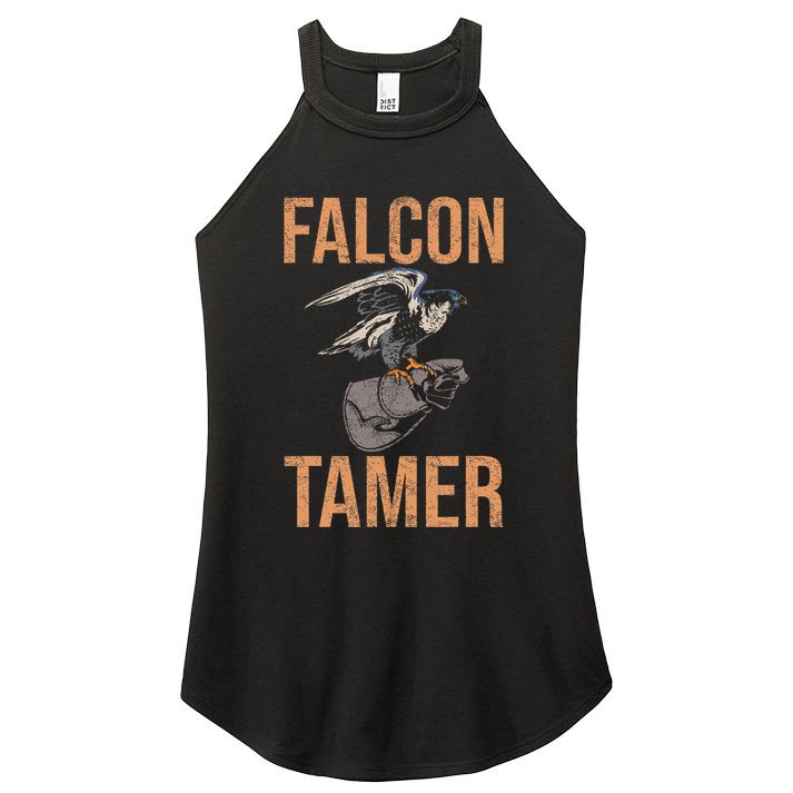Falcon Tamer Falconry Trainer Hawker Ornithology Falconry Women's Perfect Tri Rocker Tank