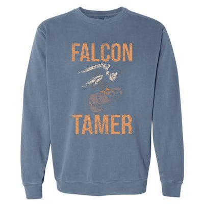 Falcon Tamer Falconry Trainer Hawker Ornithology Falconry Garment-Dyed Sweatshirt