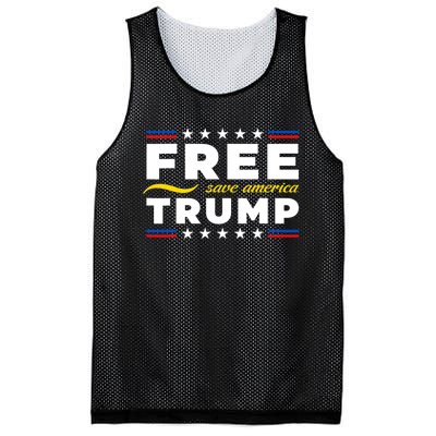 Free Trump Free Donald Trump 2024 Mesh Reversible Basketball Jersey Tank