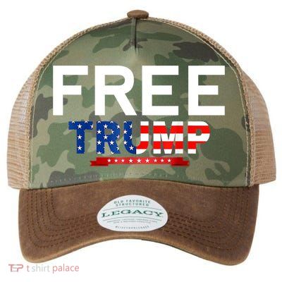 Free Trump, Free Donald Trump 2024 Legacy Tie Dye Trucker Hat