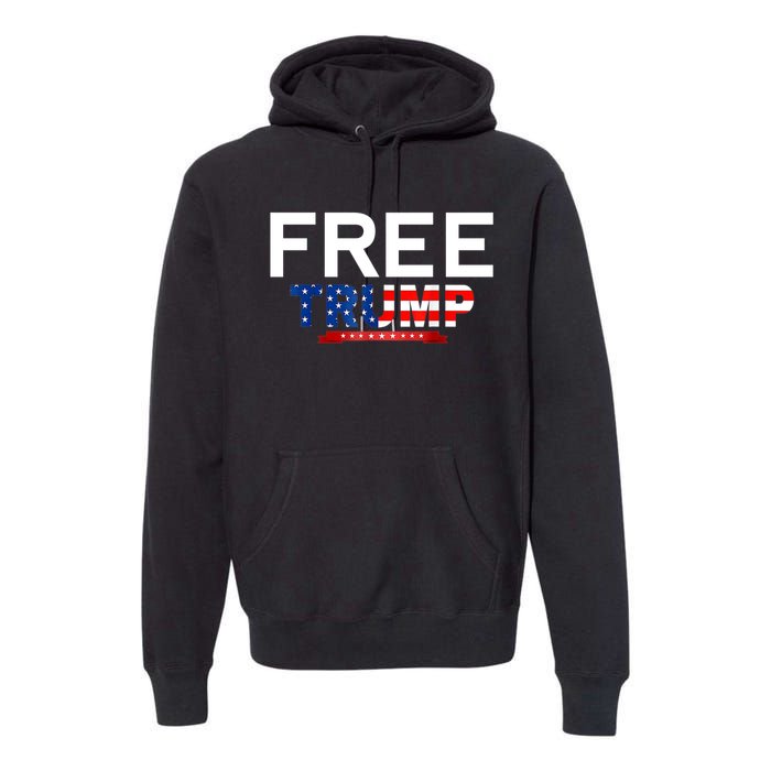 Free Trump, Free Donald Trump 2024 Premium Hoodie