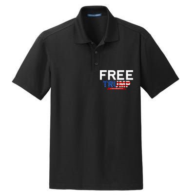 Free Trump, Free Donald Trump 2024 Dry Zone Grid Polo