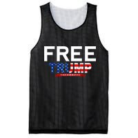 Free Trump, Free Donald Trump 2024 Mesh Reversible Basketball Jersey Tank