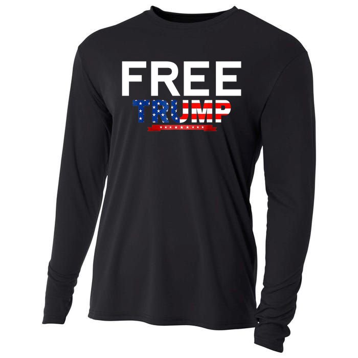 Free Trump, Free Donald Trump 2024 Cooling Performance Long Sleeve Crew