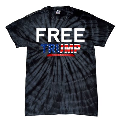 Free Trump, Free Donald Trump 2024 Tie-Dye T-Shirt