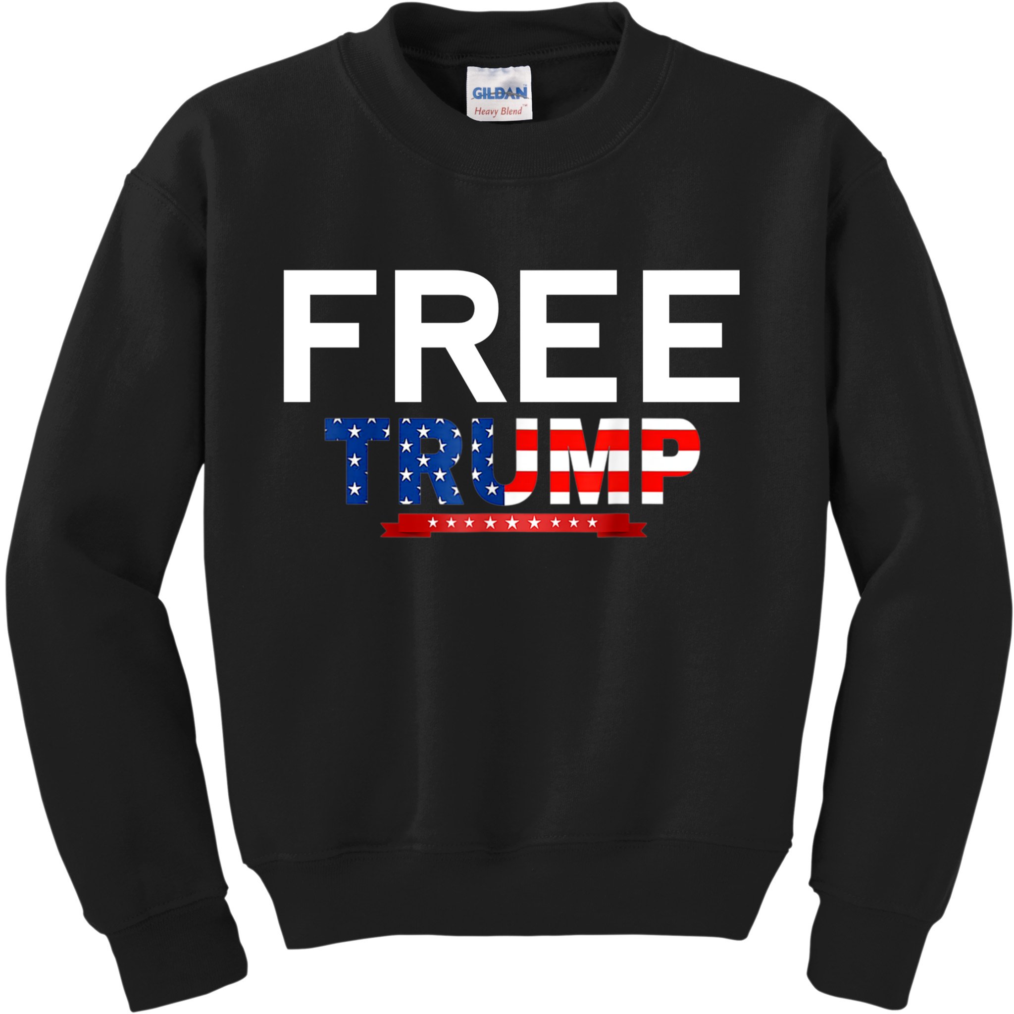 Free Trump, Free Donald Trump 2024 Kids Sweatshirt