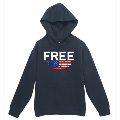 Free Trump, Free Donald Trump 2024 Urban Pullover Hoodie