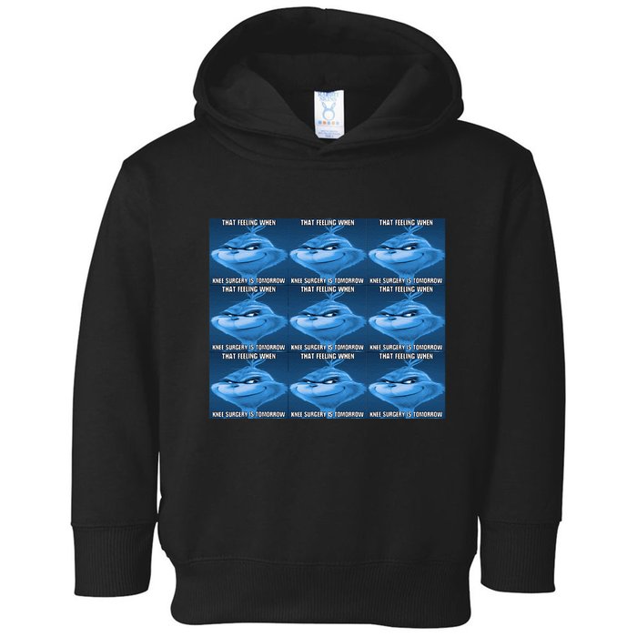Funny That Feeling When Knee Surgery Is Tomorrow Meme Toddler Hoodie