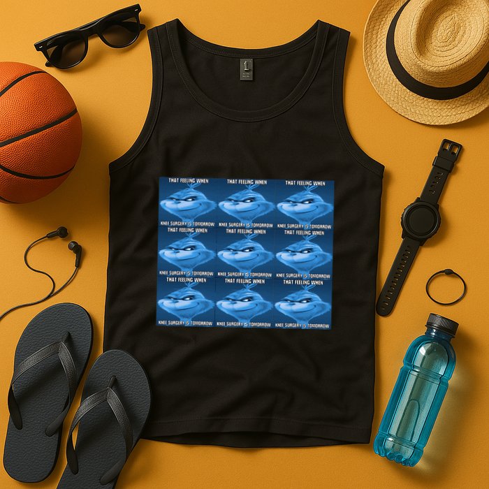 Funny That Feeling When Knee Surgery Is Tomorrow Meme Tank Top