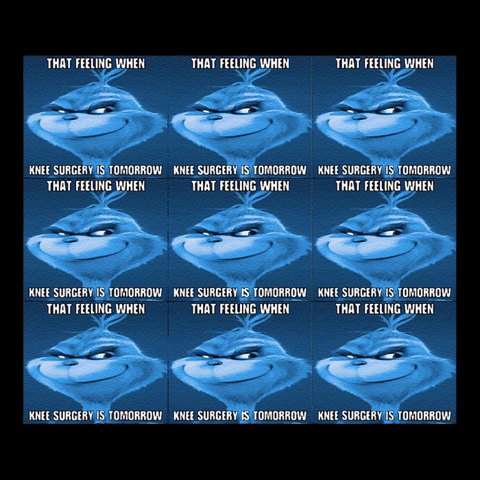 Funny That Feeling When Knee Surgery Is Tomorrow Meme Tank Top