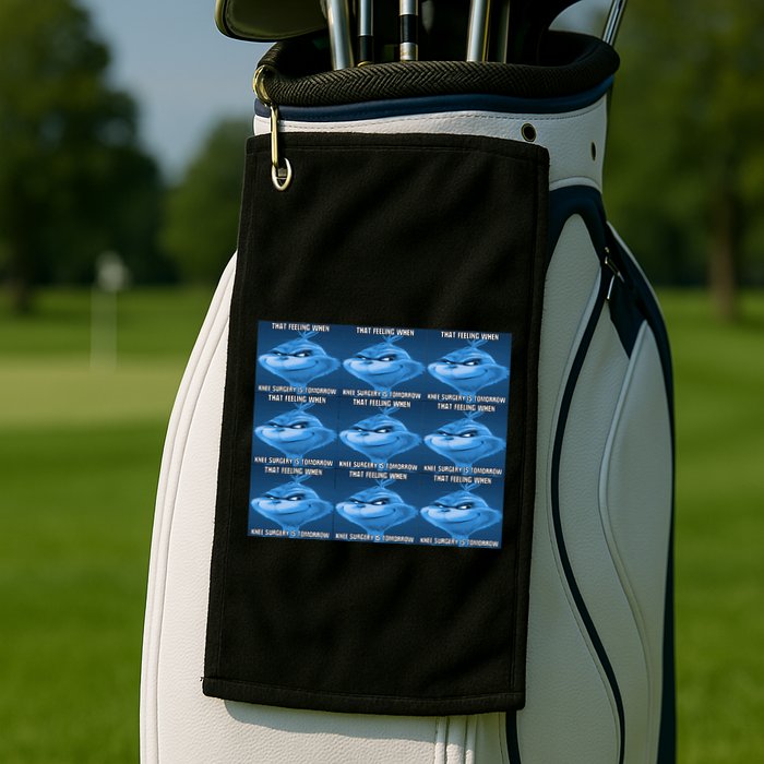 Funny That Feeling When Knee Surgery Is Tomorrow Meme Golf Towel