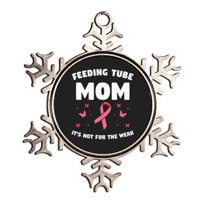 Funny Tube Feeding Quote For A Mother Mom Metallic Star Ornament