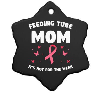 Funny Tube Feeding Quote For A Mother Mom Ceramic Star Ornament