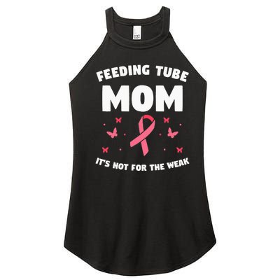 Funny Tube Feeding Quote For A Mother Mom Women’s Perfect Tri Rocker Tank