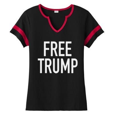 Free Trump Ladies Halftime Notch Neck Tee