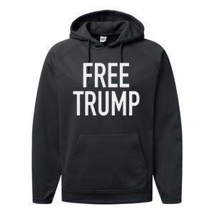 Free Trump Performance Fleece Hoodie