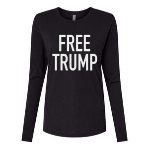 Free Trump Womens Cotton Relaxed Long Sleeve T-Shirt