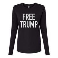 Free Trump Womens Cotton Relaxed Long Sleeve T-Shirt