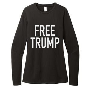 Free Trump Womens CVC Long Sleeve Shirt