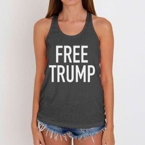 Free Trump Women's Knotted Racerback Tank