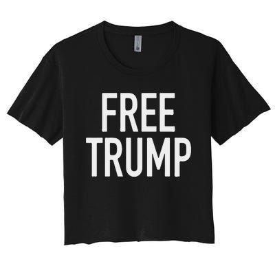 Free Trump Women's Crop Top Tee