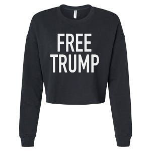 Free Trump Cropped Pullover Crew