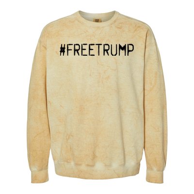 Free Trump Free Donald Trump 2024 Colorblast Crewneck Sweatshirt