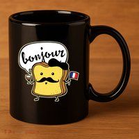 French Toast 11oz C Handle Ceramic Mug