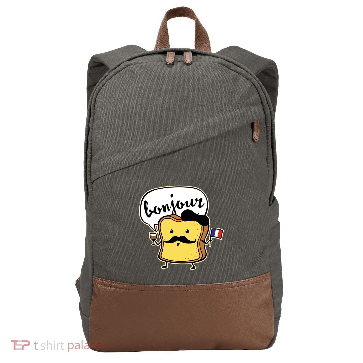 French Toast Cotton Canvas Backpack