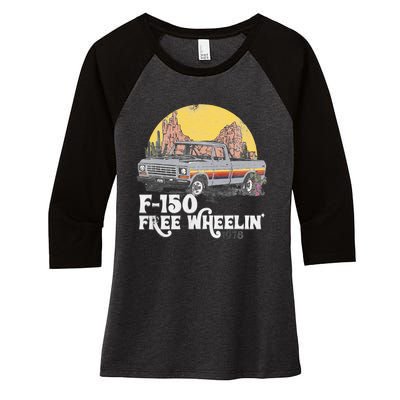 Ford Trucks F150 Desert Ride Women's Tri-Blend 3/4-Sleeve Raglan Shirt